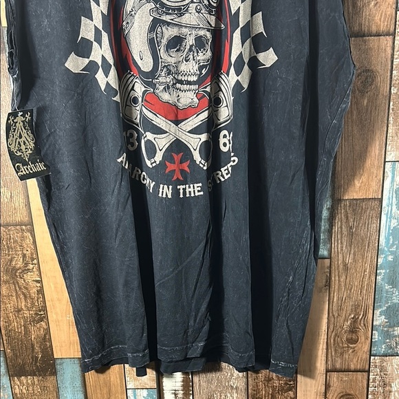 Archaic Men's Black Skull Graphic Tee - Picture 3 of 14